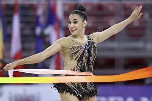 Rhythmic Gymnastics World Cup Prints: Sofia, Bulgaria - 6 May, 2017: Selen Bektas from Turkey performs during Rhythmic Gymnastics World Cup Sofia 2017