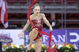 Rhythmic Gymnastics World Cup Prints: Sofia, Bulgaria - 6 May, 2017: Tara Knox Wilkie from Australia performs during Rhythmic Gymnastics World Cup Sofia 2017