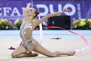 Rhythmic Gymnastics World Cup Prints: Sofia, Bulgaria - 6 May, 2017: Karina Kuznetsova from Russia performs during Rhythmic Gymnastics World Cup Sofia 2017
