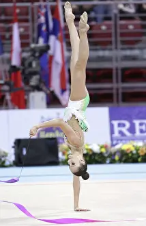Rhythmic Gymnastics World Cup Prints: Sofia, Bulgaria - 6 May, 2017: Alina Harnasko from Belarus performs during Rhythmic Gymnastics World Cup Sofia 2017
