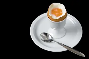 Breakfast Meal Prints: Soft-boiled breakfast egg in an egg cup