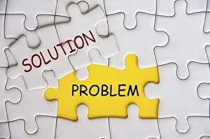 Framed Print : Jigsaw Puzzle Print Solution and Problem Text Framed Print : Jigsaw Puzzle Print Solution and Problem Text
