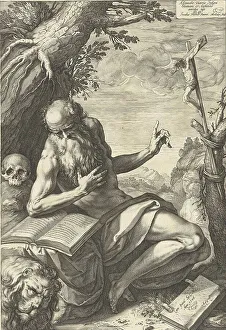Christian Faith Iconography Prints: Sophronius Eusebius Jerome, born c