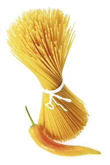 Still Life Food Prints: Spaghetti and pepperoni