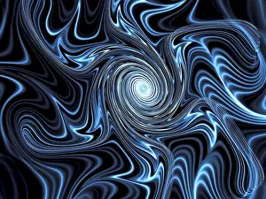 Fractal Background Prints: Spiral background - abstract computer-generated image