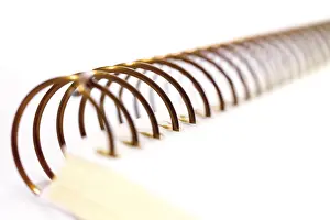 Office Supply Details Prints: Spiral notebook, closeup