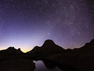 Spitzkoppe Namibia Prints: Spitzkoppe in front of a starry sky