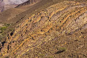Split Rock Slabs Below Beehive Tombs Print, Oman
