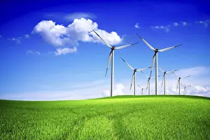 Wind Power Generation Prints: Spring wind