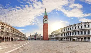 Framed Print : St Mark's Square Print, Venice Panorama Framed Print : St Mark's Square Print, Venice Panorama