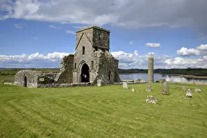 Prints of St Mary's Augustinian Priory, Augustinian Monastery of St Mary, Devenish Island, Lough Erne, Fermanagh County, Northern Ireland, United Kingdom St Mary's Augustinian Priory Fermanagh Prints: St Mary's Augustinian Priory Print, Devenish Island, Northern Ireland