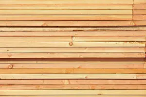 Stack Of Wood Prints: Stack of Building Lumber at Construction Site