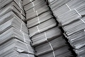 Filling The Format Image Prints: Stack of newspapers