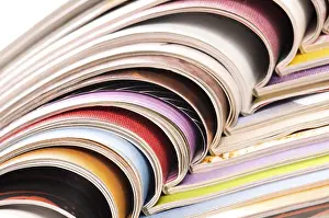 Waste Separation Europe Prints: Stack of open magazines, poland