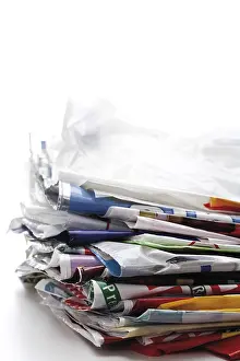 Studio Photography Props Prints: Stack of plastic bags