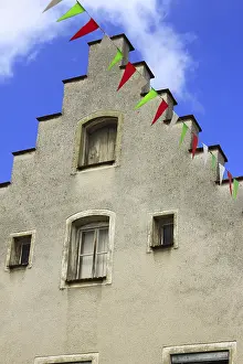 German Federal Republic Buildings Prints: Staggered gable with weathered