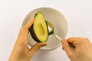 Guacamole Recipe Prints: We start by emptying the avocado