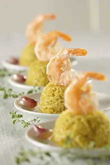 Seafood Appetizer Prints: Starter with prawns