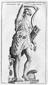 Deserted Landscape Italy Prints: Statue of an Amazon