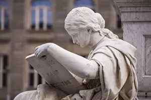 Prints of Statue of a reading scholar Sculpture Prints: Statue of a reading scholar Print