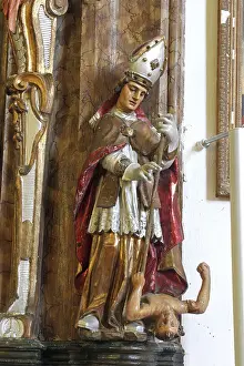 Framed Print : Statue of Saint Print