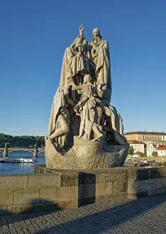 Czech Republic Landmark Prints: Statue of St. Cyril and Methodius