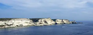 Deserted Coastal Area Europe Prints: Steep coast, chalk cliffs, Bonifacio