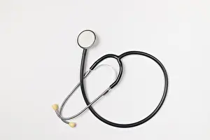 Healthcare Equipment Prints: Stethoscope on white background