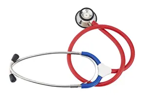 White Studio Shot Prints: Stethoscope in front of a white background