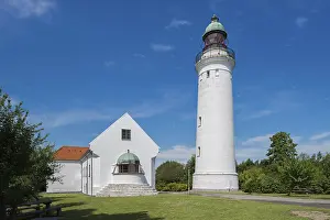 Blue Sky Lighthouse View Prints: Stevns Lighthouse, Store Heddinge