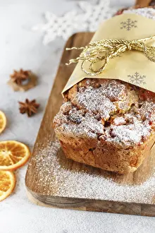 German Christmas Traditions Prints: Stollen is fruit bread of nuts