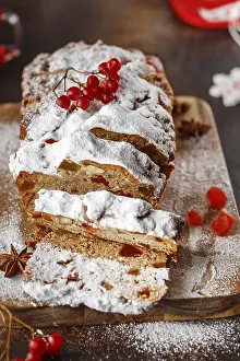 German Christmas Bread Prints: Stollen is fruit bread of nuts