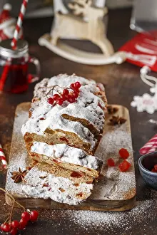 German Christmas Bread Prints: Stollen is fruit bread of nuts