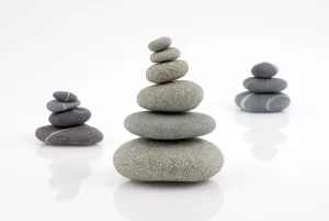 Symbolic Image Prints: Stone Pyramid, studio
