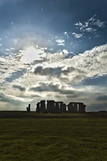Uninhabited Ancient Cityscape Prints: Stonehenge