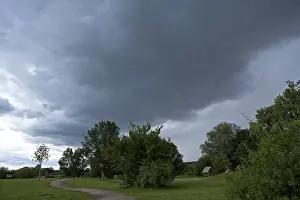 Overcast European Sky Prints: Storm front approaching, Hitzacker