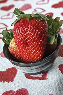 Empty Table Setting Prints: Strawberries