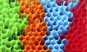 Thirsty Desert Landscape Prints: Straws