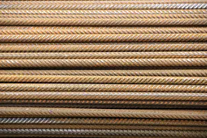 Steel Construction Site Prints: Structural steel on a construction site