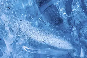 Underground Ice Formations Prints: Structures in glacial ice, ice cave