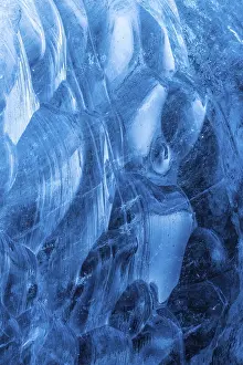 Glacial Ice Formations Prints: Structures in glacial ice, ice cave