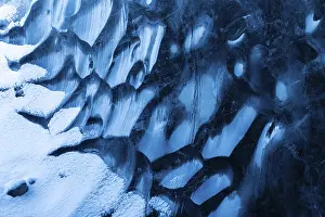 Glacial Ice Formations Prints: Structures in glacial ice, ice cave