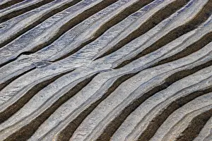 Wavy Structure In Sand Prints: Structures, ripples in the sand