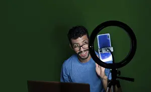 Remote Learning Prints: Student receiving online classes
