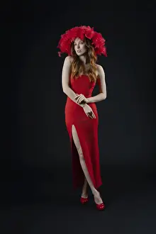 Glamour Model Pose Prints: In a studio environment