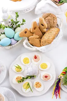 Dairy Product Meals Prints: Stuffed eggs