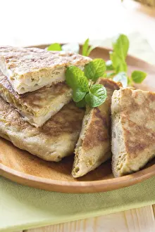 Southeast Asian Cuisine Prints: Stuffed pancake or pan-fried bread