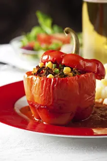Grocery Store Vegetables Prints: Stuffed peppers