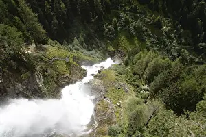 Mountain Creek Austria Prints: Stuibenfall, waterfall, cascade