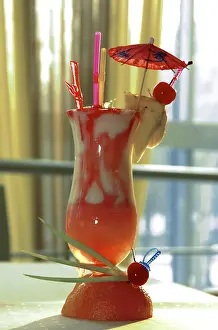 High Calorie Food Prints: Summer cocktail on the table